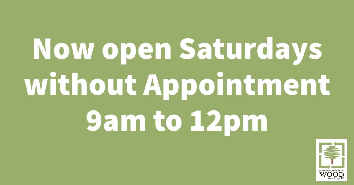 We now open Saturdays without appointment